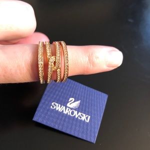 Swarovski Creativity Crystal Rose Gold Ring 5.5